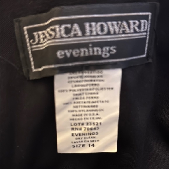 Jessica Howard Black Strapless A-line Dress - Picture 11 of 11